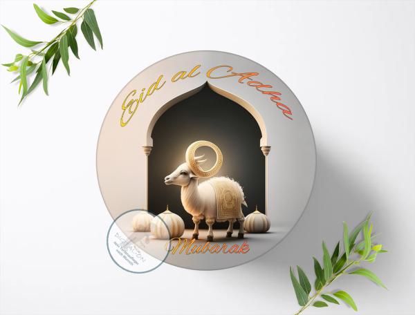 Eid al Adha Mubarak Tortenaufleger Ø 20cm, 1466z